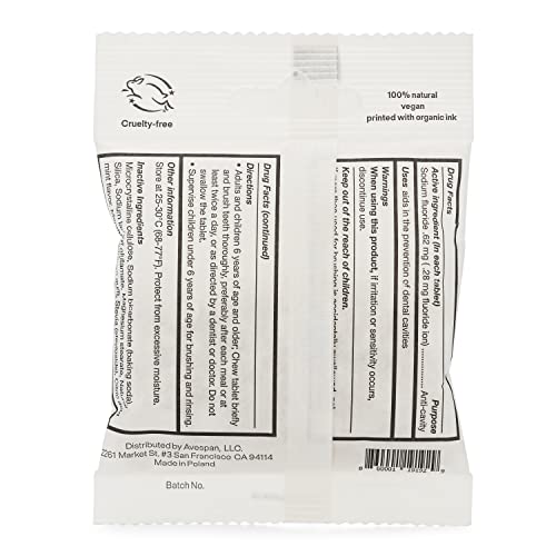 Vegan Toothpaste Tablets with Fluoride for Teeth Whitening and Oral Health - Camping, 125 Count Compact by Design (Amaz