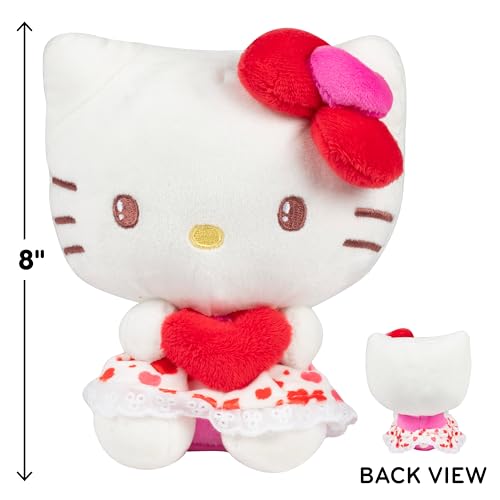 Hello Kitty and Friends 8" Plush w/Heart Accessory - Officially Licensed Sanrio - Cute Soft Doll Stuffed Animal Toy - Pe