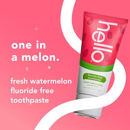 Hello Fresh Watermelon Fluoride Free Kids Toothpaste, Safe for Daily Use, Preschool & Toddler
| Hello Fresh Watermelon