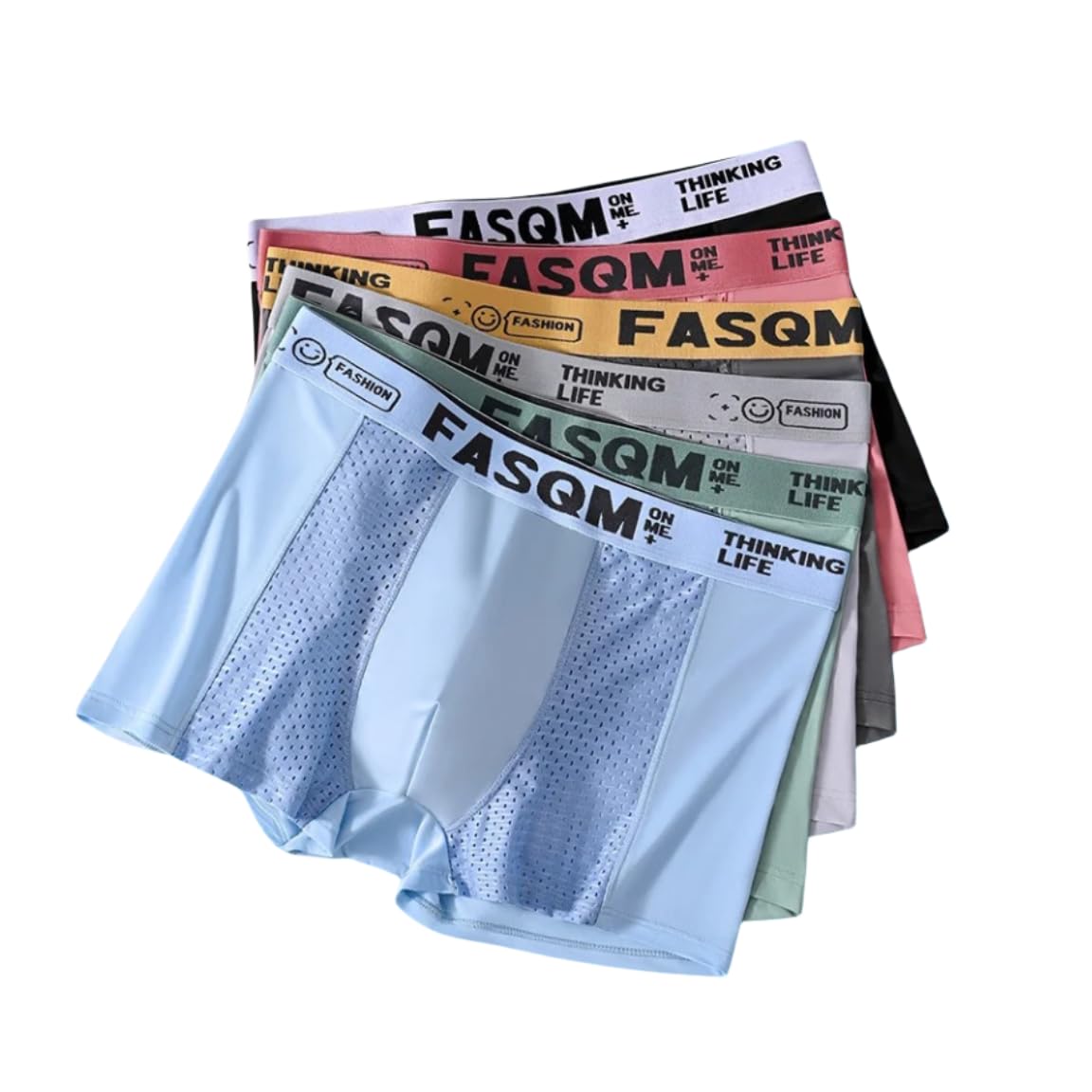 Anomocia Men's Breathable Mesh Ice Silk Underwear Box Briefs for Summer Multipacks(4-6)  
Anomocia Men's Ultra-thin Brea