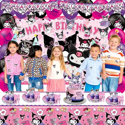 Kawaii Birthday Decorations for Girls Party Supplies Set
Kawaii Birthday Decorations for Girls Include Birthday Banner,