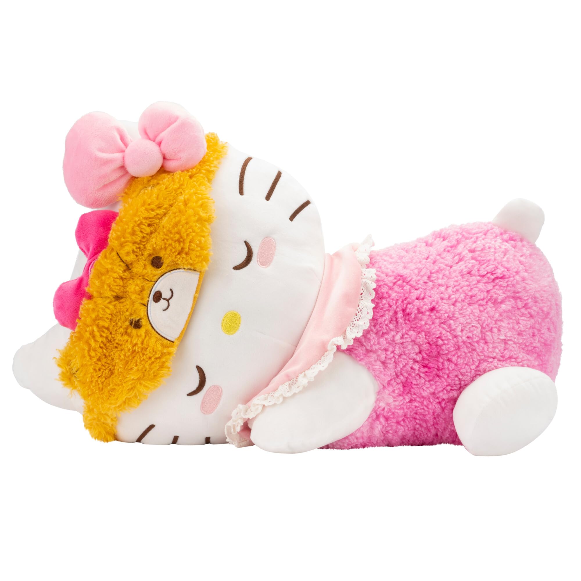 Hello Kitty 18-inch Sleeping Plush for Girls and Adults as Bed Companion and Comfort Toy
