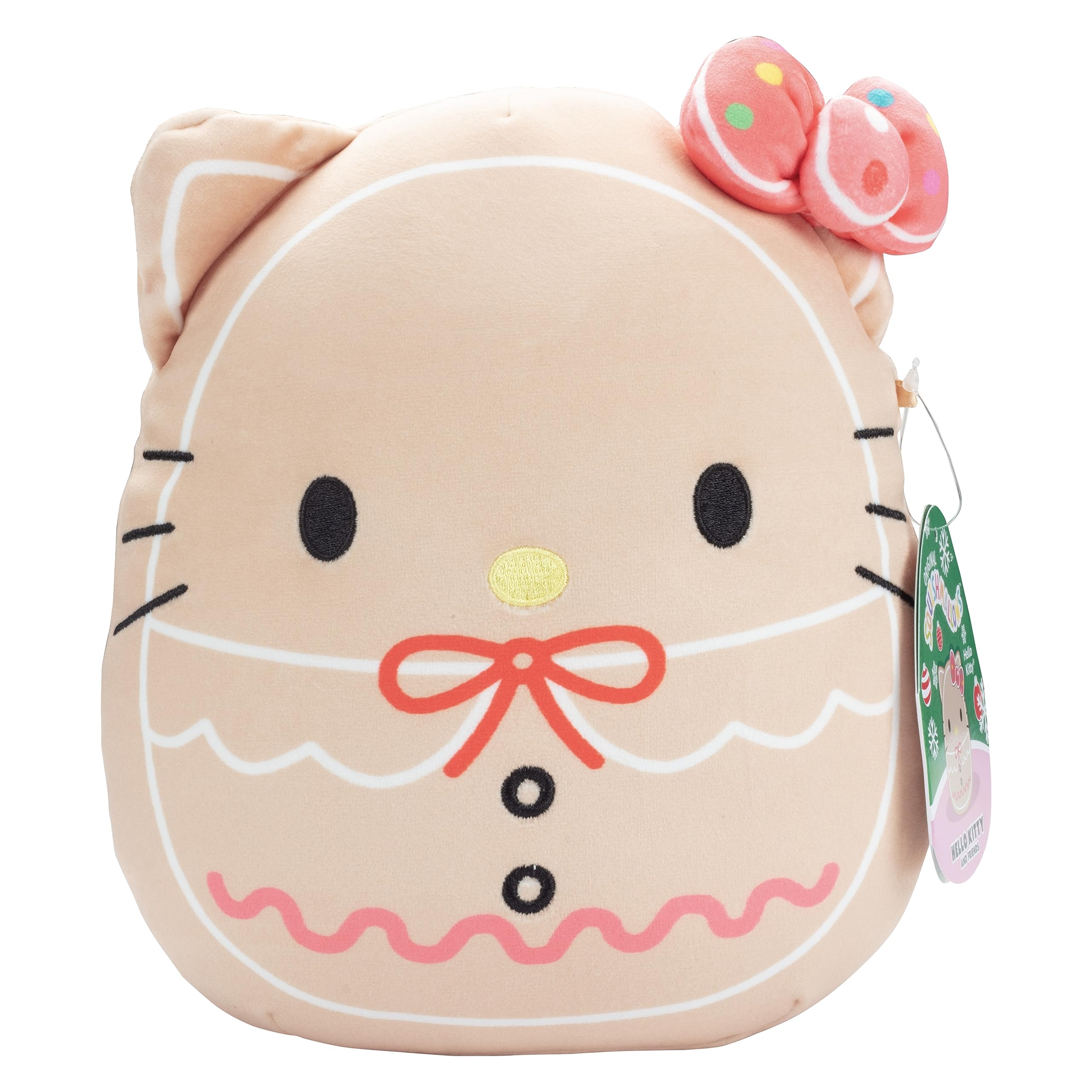 Squishmallows Original Hello Kitty Cookie 8-Inch Soft & Squishy Plush Toy - Gift for Kids - Bedroom Decoration - Officia