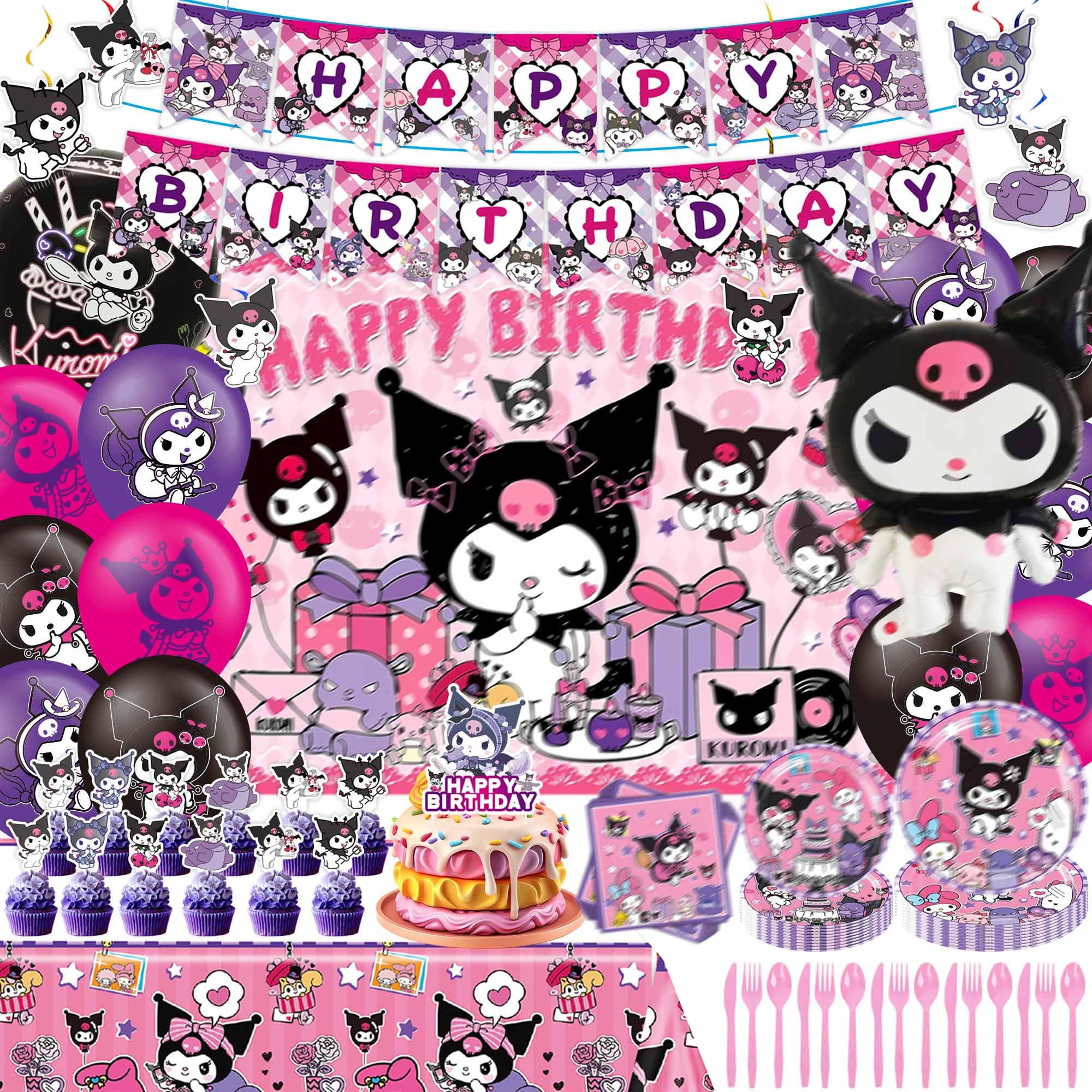 Kawaii Birthday Decorations for Girls Party Supplies Set
Kawaii Birthday Decorations for Girls Include Birthday Banner,